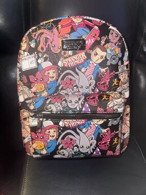 Bioworld Stranger Things Cartoon Print Mini Backpack - NWT